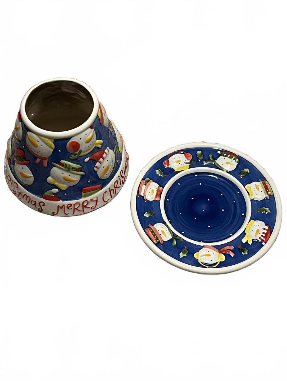 Yankee Candle Ceramic Candle Holder W/ Matching Plate